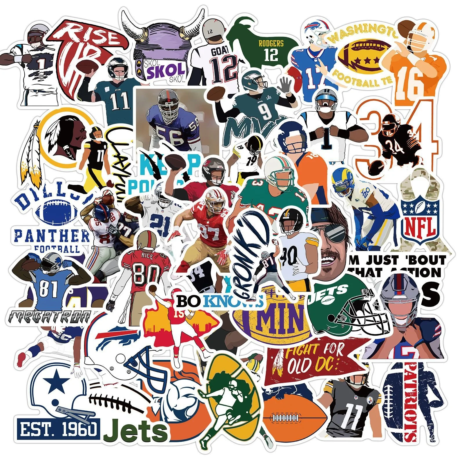 University Of Pittsburgh Sticker Sheet – Vinyl Decals For Laptop, Water Bottle, Car, Scrapbook (Multiple Sizes)