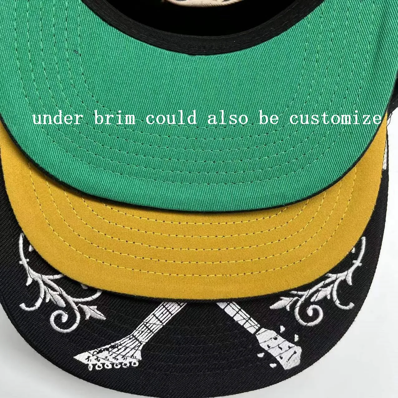 HS19 пользовательские 3D вышивка кожа нашивка логотип простой 168 7 панелей бейсболка кепка