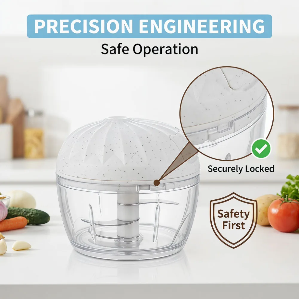 Mini Cordless Hand Pull Food Processor Salad Tool Adjustable High Speed Vegetable Chopper Garlic Cutter_voghion.com