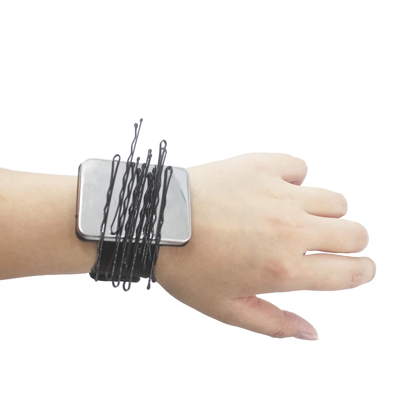 Magnetic Silicone Wrist Strap Bracelet to Hold Metal Bobby Pins and Clips  in Easy Reach Bobby Pin Bracelet