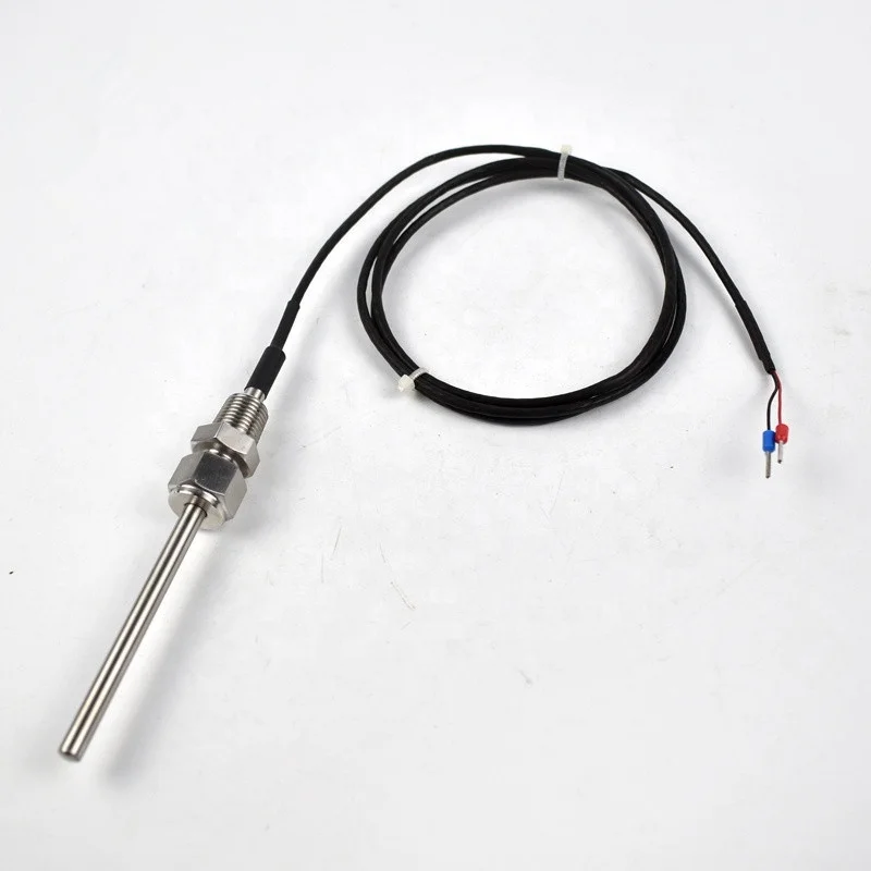 Laiyuan 2 Wire PT100 Type Sheath RTD Probe 5x60mm Waterproof SS316 Bearing Temperature Sensor