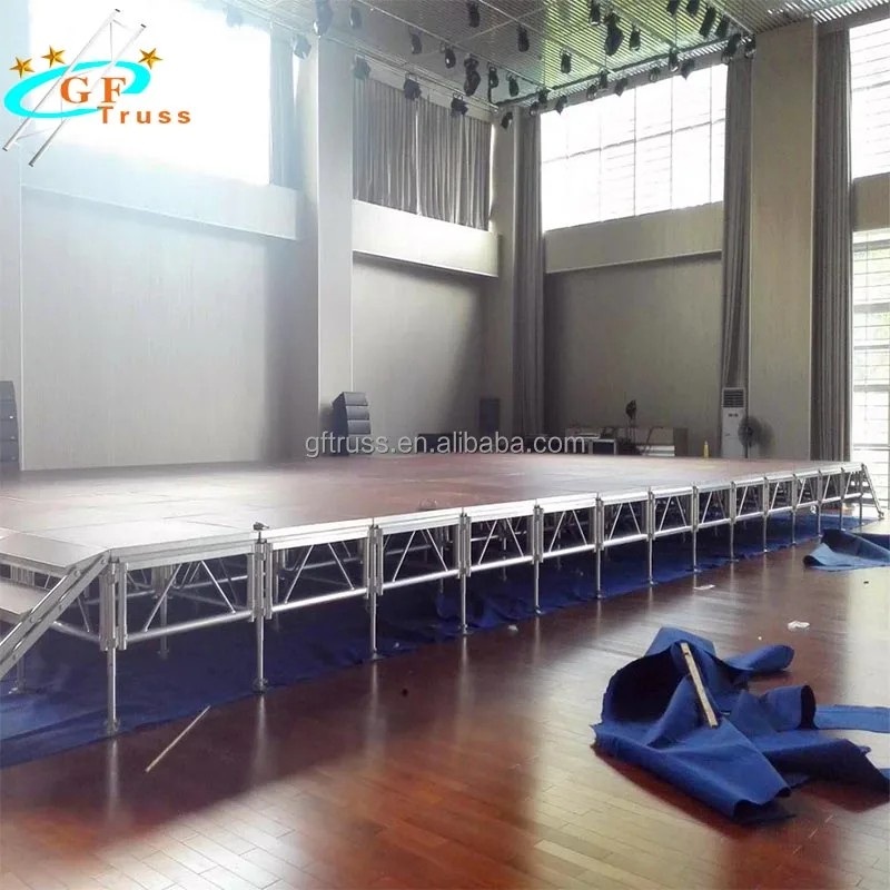 Concert/Event Used 4*4ft, 4*8ft Stage Platform Skidproof Plywood Portable Stage Platform