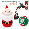 Set de tenis de Papá Noel + Peluche de Papá Noel + Cuerda masticable