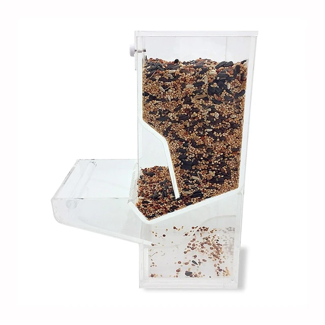 Пластиковая кормушка для птиц с 2 крючками