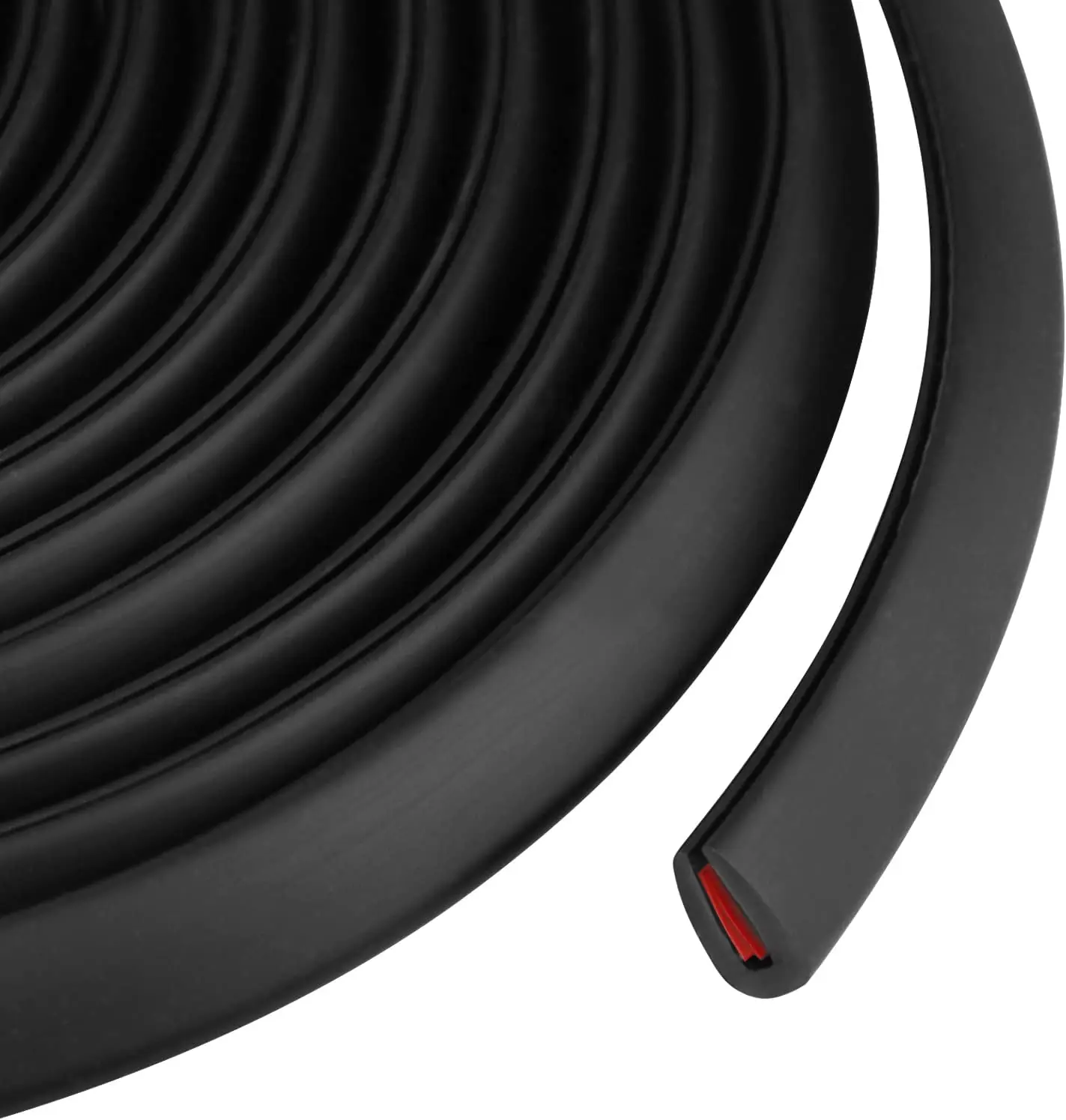 Self-Adhesive Rubber Edge Trim, Edge Protector for Sheet Metal, EPDM Material, Fit 1/16"(1.6mm)