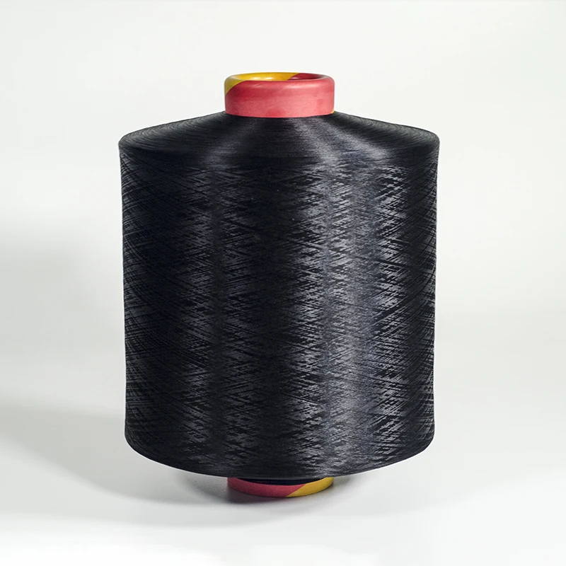 manufacturer wholesale cheap filament 150D 300D polyester dope dyed yarn