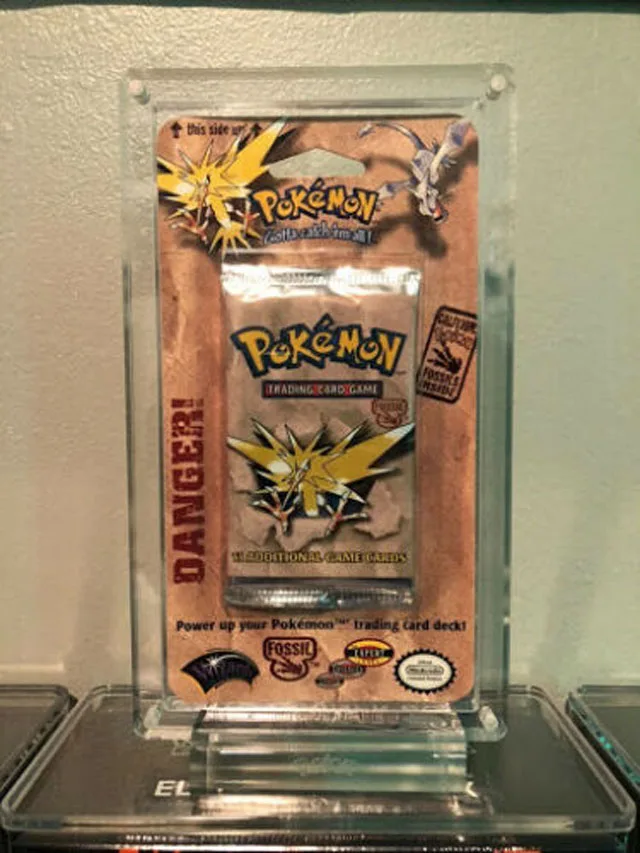 JIHONG Custom Acrylic Magnetic Display Case  Booster BLISTER Pack CASE Protective Used for Pokemon