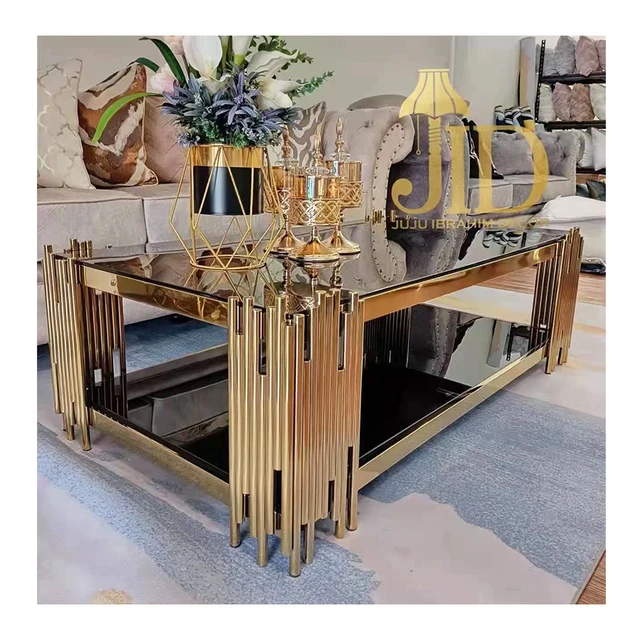 Luxury marble Coffee Table with golden Base tv stand and coffee table set Modern Coffee Table set for home living Room Furniture