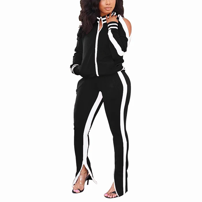 Casual Ladies Sweatsuit Two Piece Sets Plus Size Women Jogging Suits