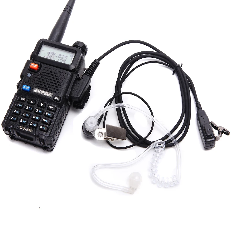 Source Security Guard FBI Pin Acoustic Tube Headset Walkie Talkies  Earpiece for Baofeng UV-5R Radio on