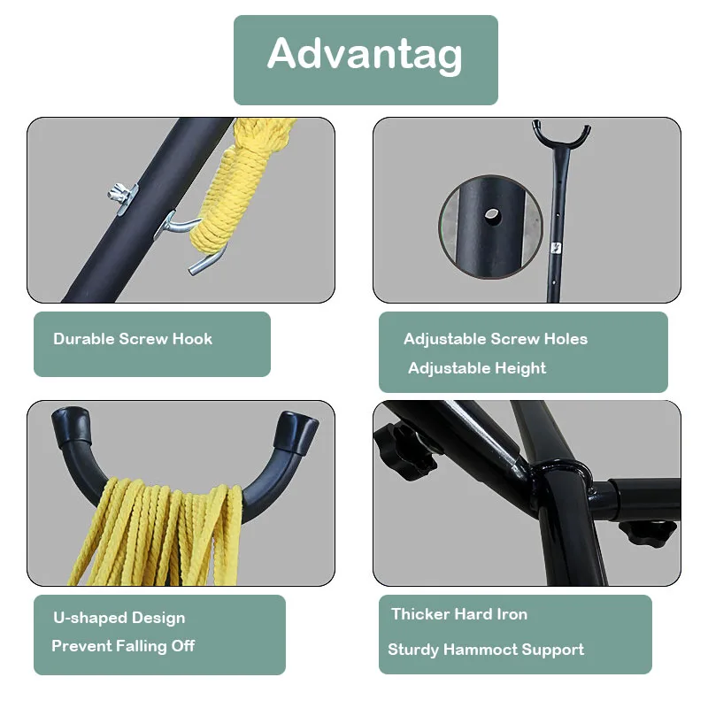 Сверхлегкий гамак с металлическим каркасом