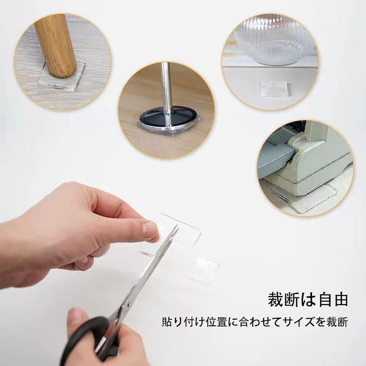 Silent Gel Pad Soundproofing Mat Transparent Gel Pad Sheet Vibration Resistant Earthquake