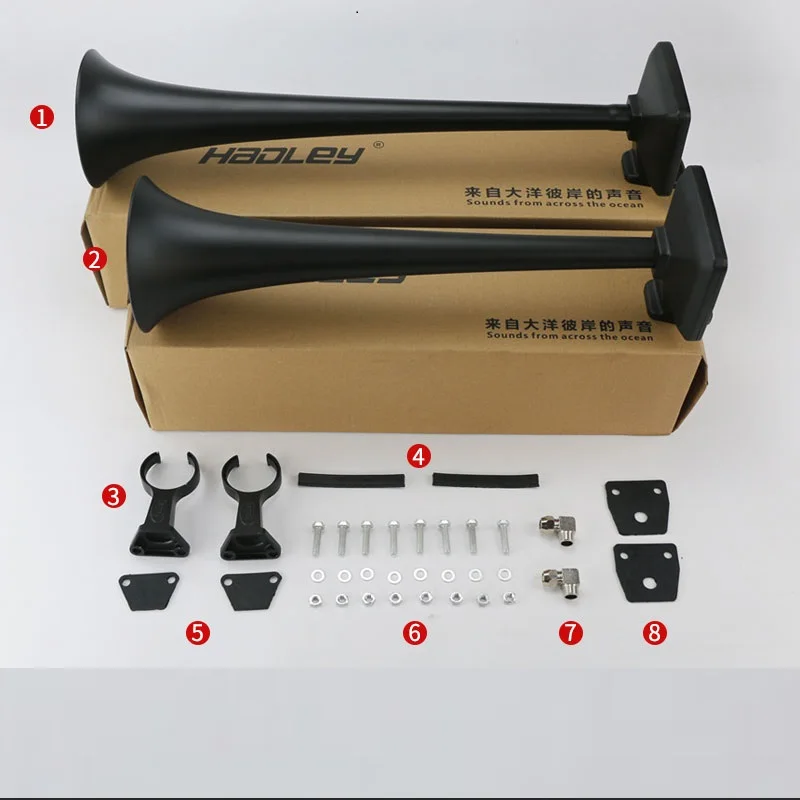 High Quality Two Trumpet Air Horn For Volvo Scania Daf Truck Trailer