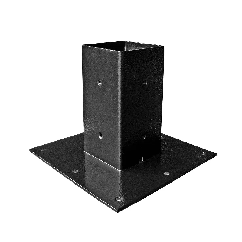 Professional Workshop Adjustable 2*2 4*4 6*6 Metal Steel Fence Post Stand and Anchor Base Plate for Concrete