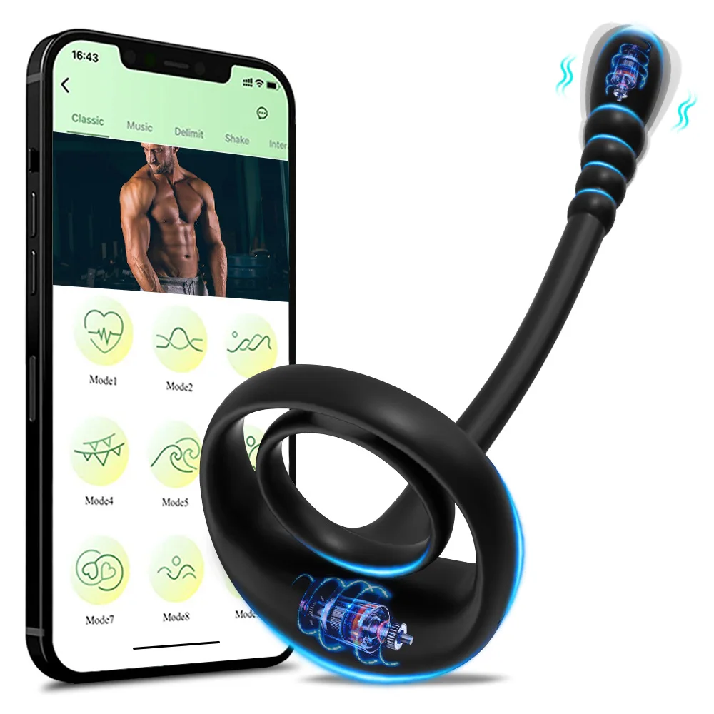 Vente chaude Zipper Lock Ring Télécommande sans fil Mâle et Femelle Cock Vibration Ring Produits pour adultes