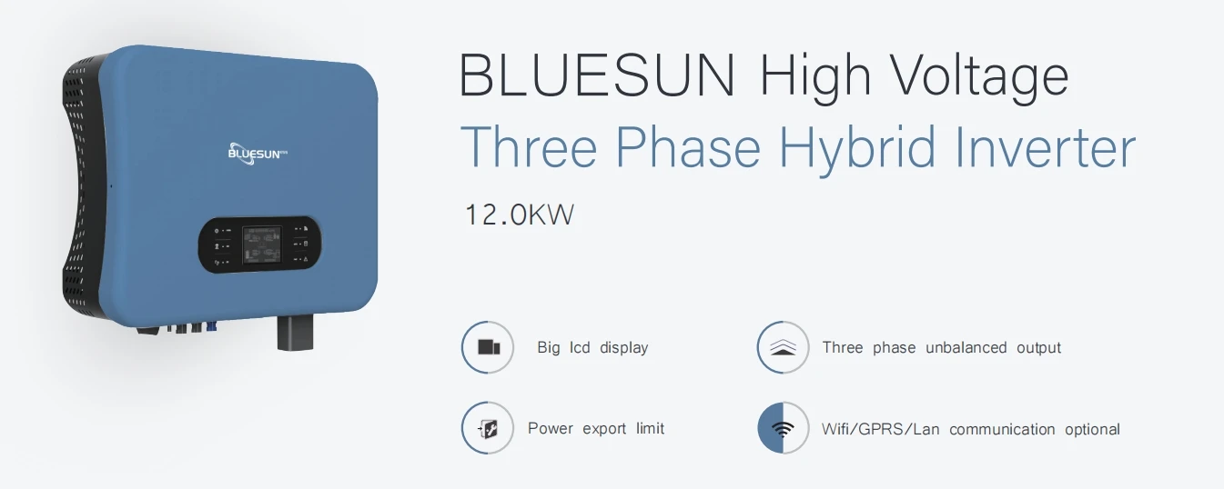 Bluesun Inverter Hv Hybrid Inverter 10kw 12kw Three Phase Solar ...