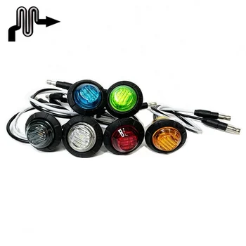 Pack De 10 Luces LED De Marcador Lateral Para Coche Y Remolque – Amarillo Ultra Brillante – Aluminio Fundido A Prueba De Golpes – 12V/24V Universal