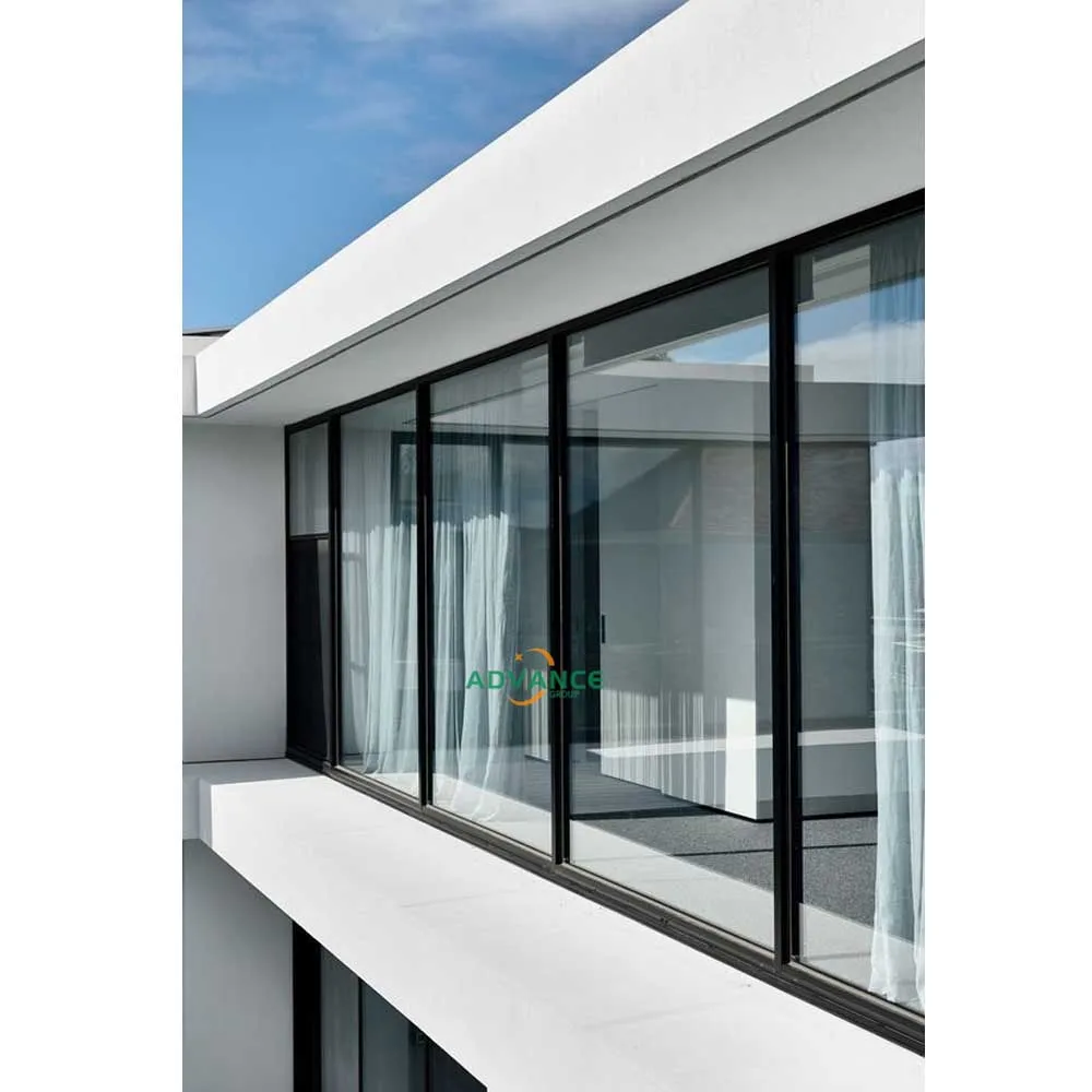 ADVANCE Glazed Manual Open Style Crank Window Double Glass Aluminum Awning windows for the Kitchen