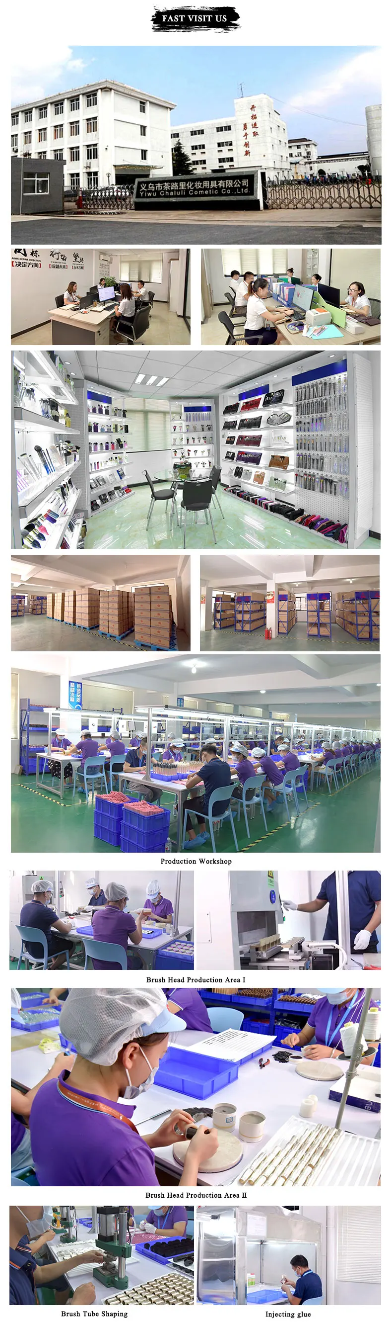 B10091 Pink Handle Private Label 10pcs Bling Makeup Brushes Set Custom