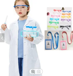 Kids Boys Doctor Lab Uniforms Girl Nurse Costume Party Fancy Dress up Coat