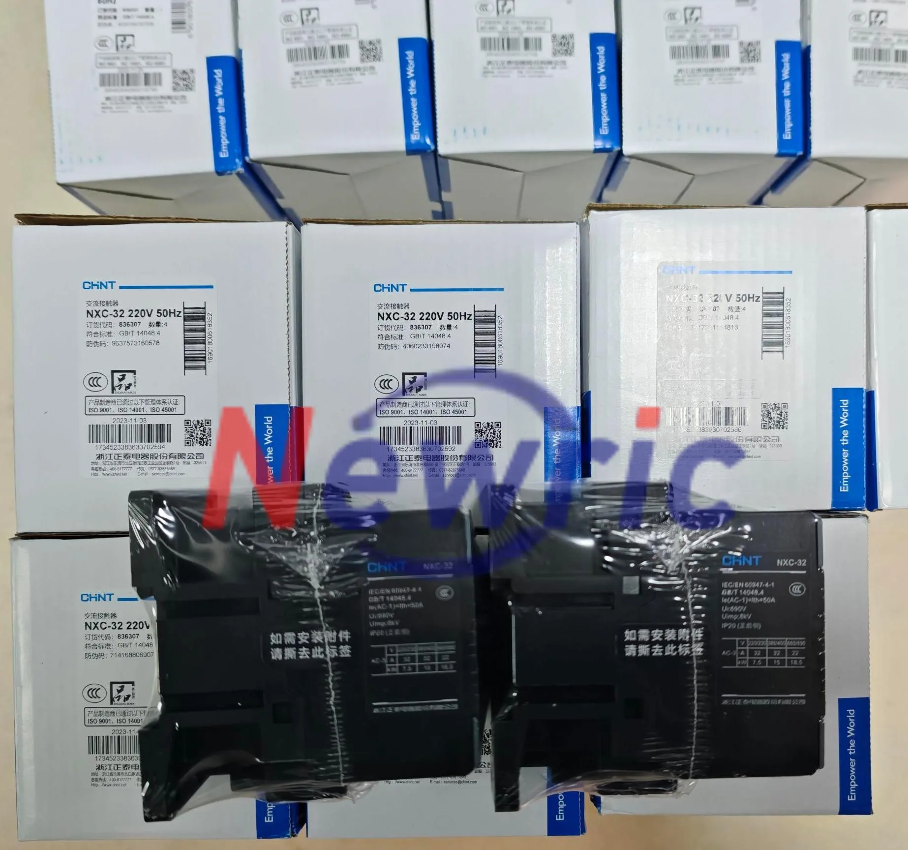 New and Original CHINT NXC 09 12 18 25 32 40 50 50 65 85 100 Amp Electric 220V 380V Contactor Ac Contactor
