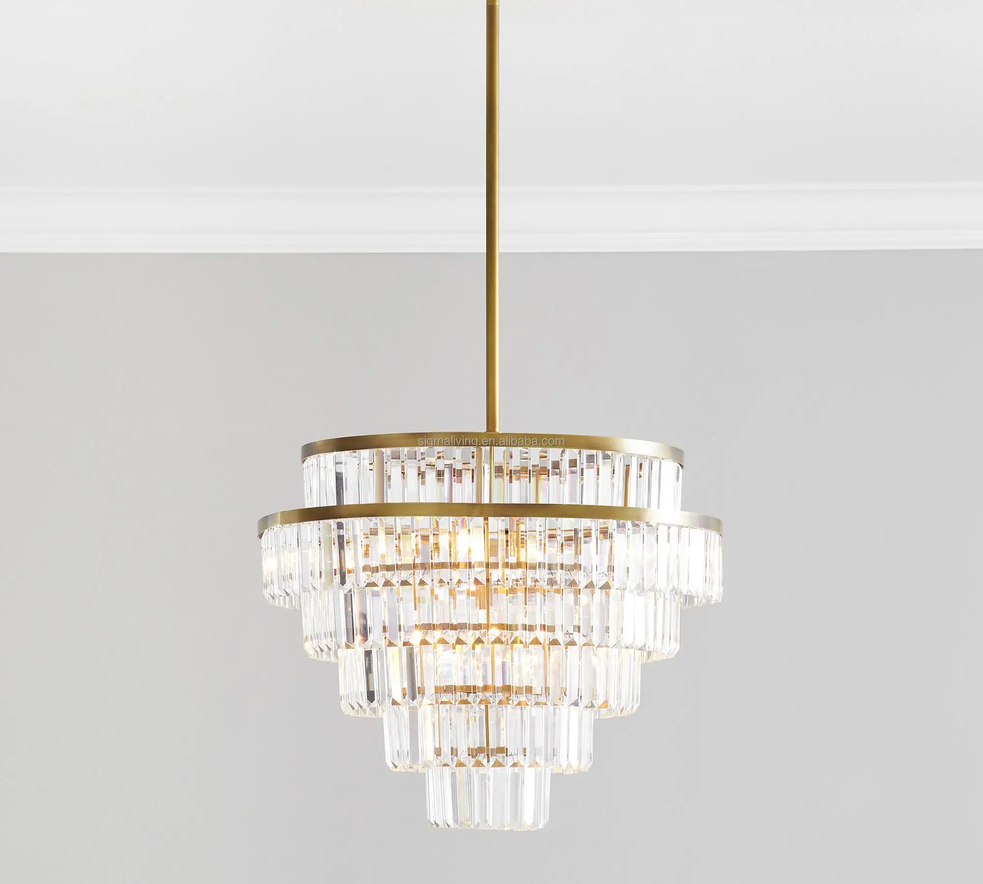 chandeliers pendant lights luxury light iron crystal round chandelier