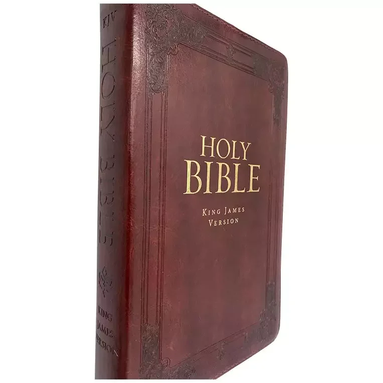 Embossing 1960s Pu Leather Wholesale Holy Bible Cover Custom With Thumb