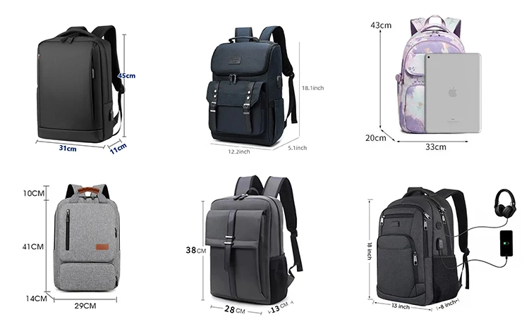 Custom Water Repellent Laptop Backpack College Bags Backpack ...