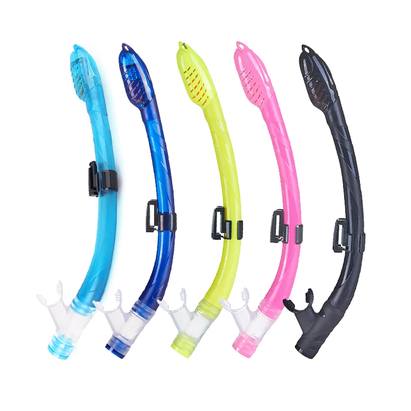 liquid silicone PVC water stop swimming breathe tube splash guard dry top snorkel for kids ODM custom manufacturer