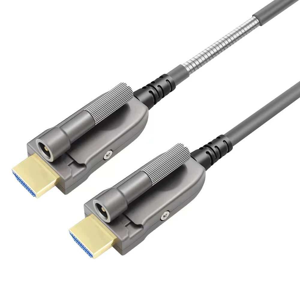 Optical Fiber HD Link Port Cable Drum Armored 8K TPU Covered Cable for Audio Video TV HD 2.1 Type a to Type a