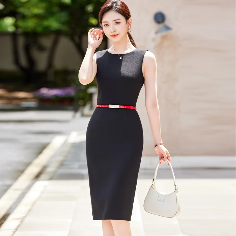 black dress professional Shapewear Convertible Mini Dress