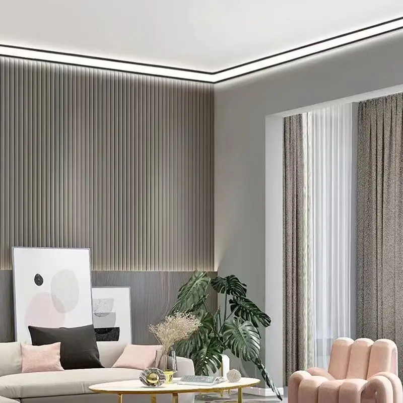New Arrivals Slot-free Linear Light Double-light Top Corner Aluminum LED Channel for House Main Illumination Ceiling LED Profile