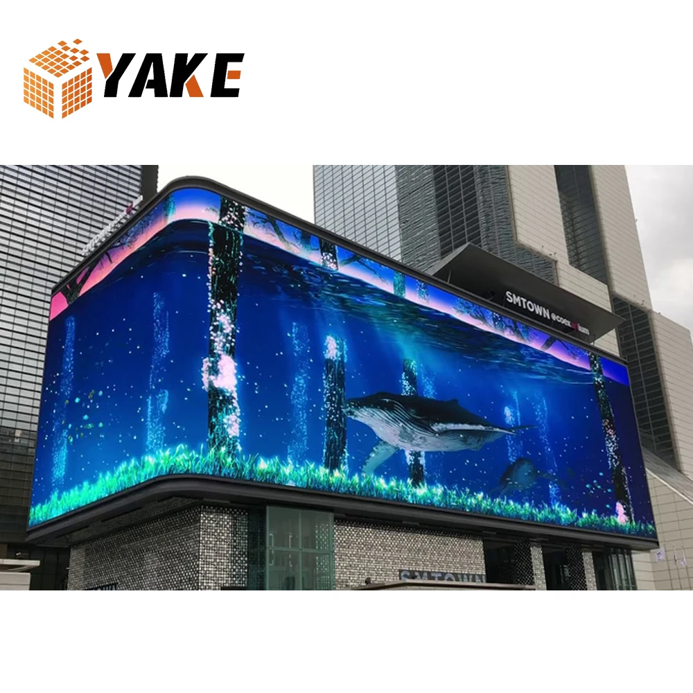 Led Display Panel Cube Column Led Wall Ceiling Digital 3D  Led Screen Indoor 3D Advertising LED Screen