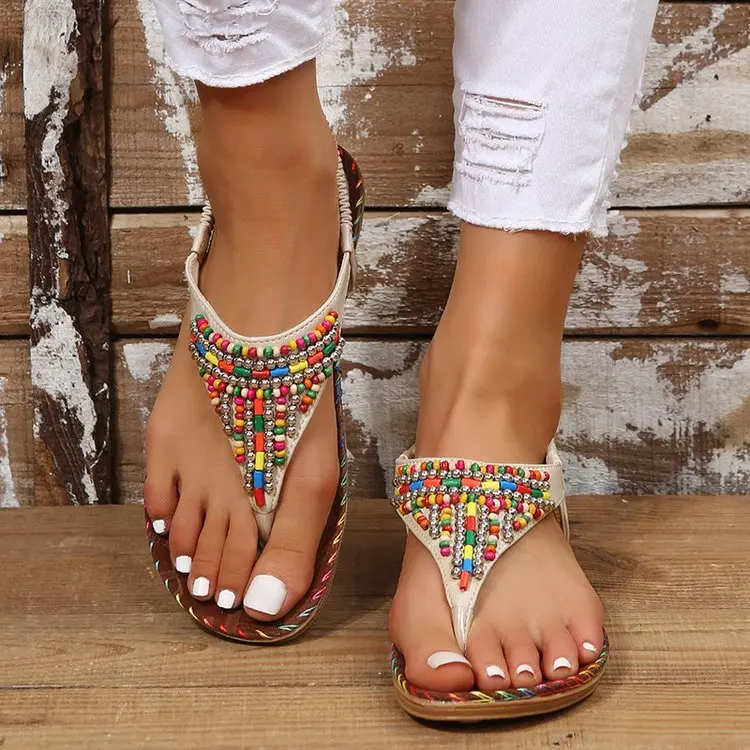 Roman Sandals Women's Summer Fairy Style Flat Soles