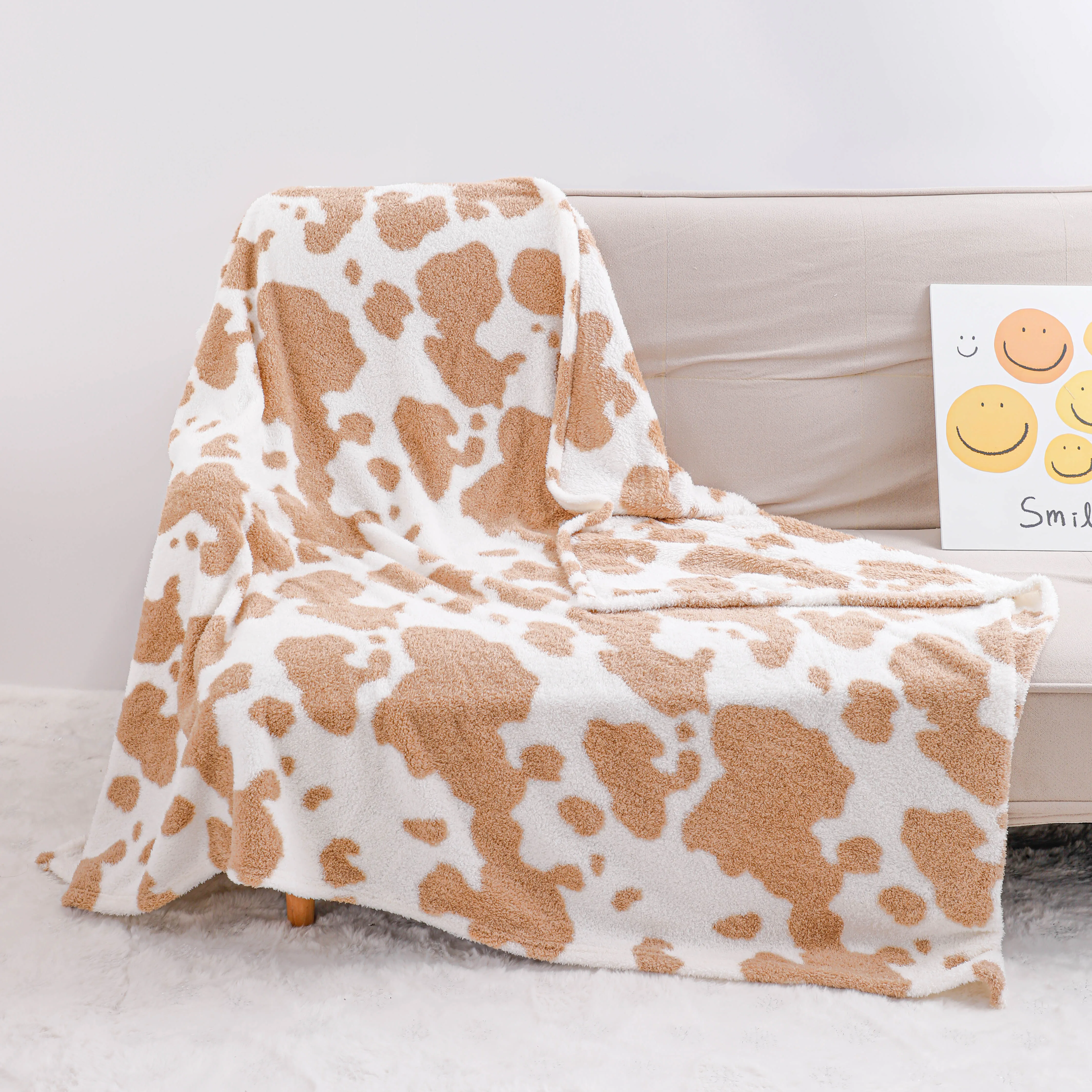 Wholesale Solid High Quality 100% Polyester Fleece Blanket Cozy Sofa Bed Sherpa Throw Fleece Blanket for Winter