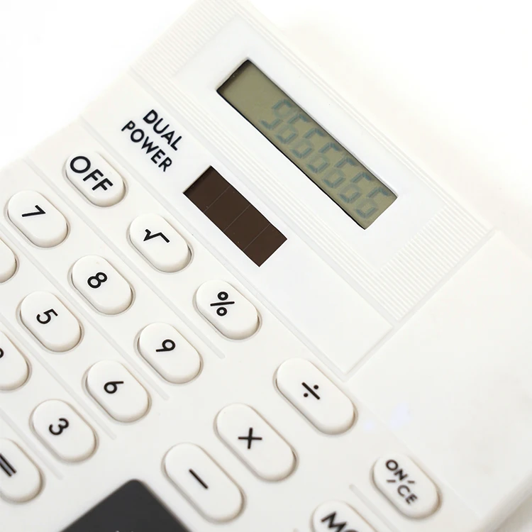 8 Digit Dual Power Calculator Solar Powered Desktop Office Accountant Student Specific Calculator