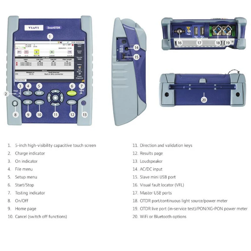 MiNi Optical OTDR JDSU Optical Reflectometer Smart OTDR