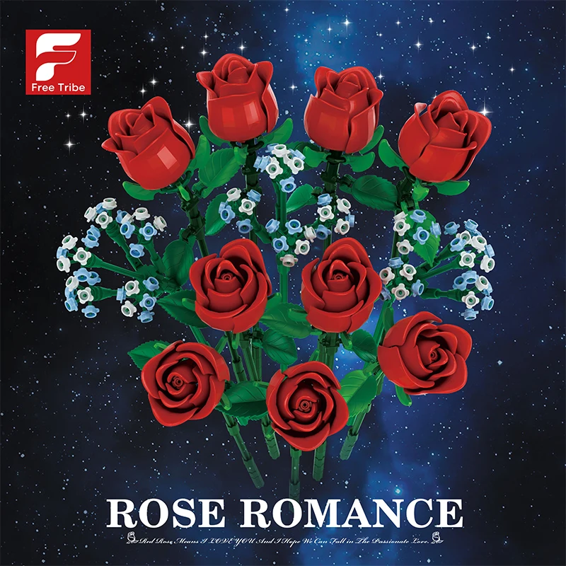 Science4you Rosen Blumenstrauß Bausteine – 90 Teile Zum Bauen Künstlicher Rosen, DIY-Deko Für Erwachsene & Kinder