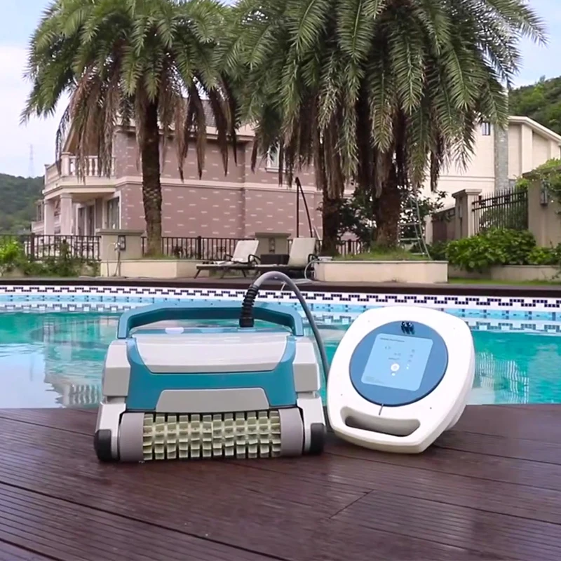 Automatic Robot Pool Cleaner Smart Cordless Robotic Vacuum Swimming P