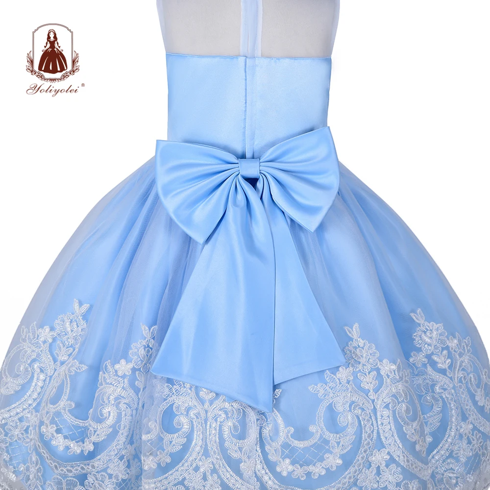 blue dresses for 8 year olds Frilled Floral Blue Dress, Size 3-10 Yrs – Bluebells And Beaus Children's  Boutique main image 0