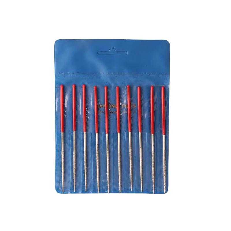 Hand Tool 10Pcs Round File Mini Diamond Needle File Set