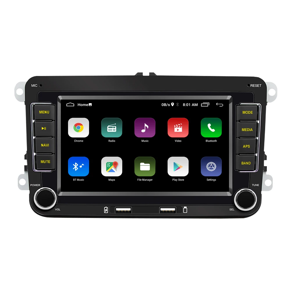 7 Inch GPS Car Video Android 13 for VW Golf Polo Beetle Amarok Touran Polo passat Car DVD Player with Wireless Carplay