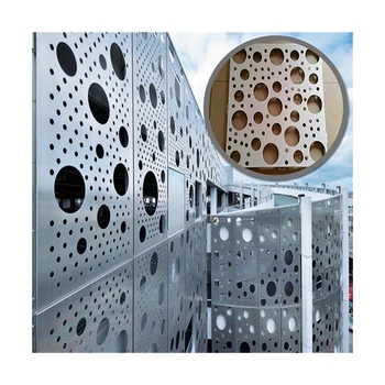 Perforated aluminum veneer building materials for wall or ceiling metal decorative curtain wall decoration