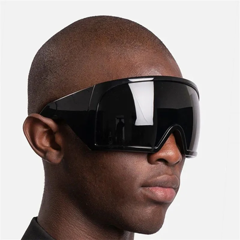3722 Oversized Wrap around Custom Logo Sunglasses for Adults