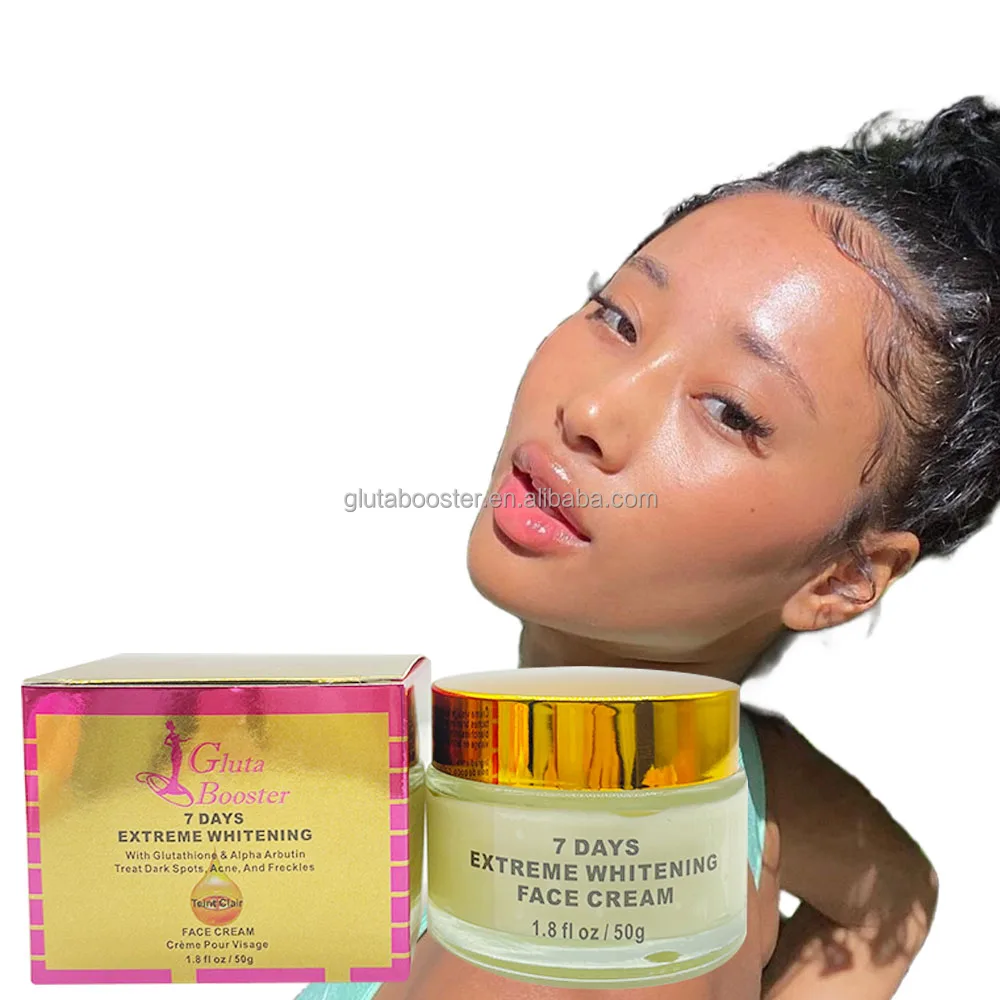 african glutathione whitening night cream Gluta Booster Even Discoloration Clearing Keep Beauty Making Skin Softer  And Elastic Face Cream for African Skin