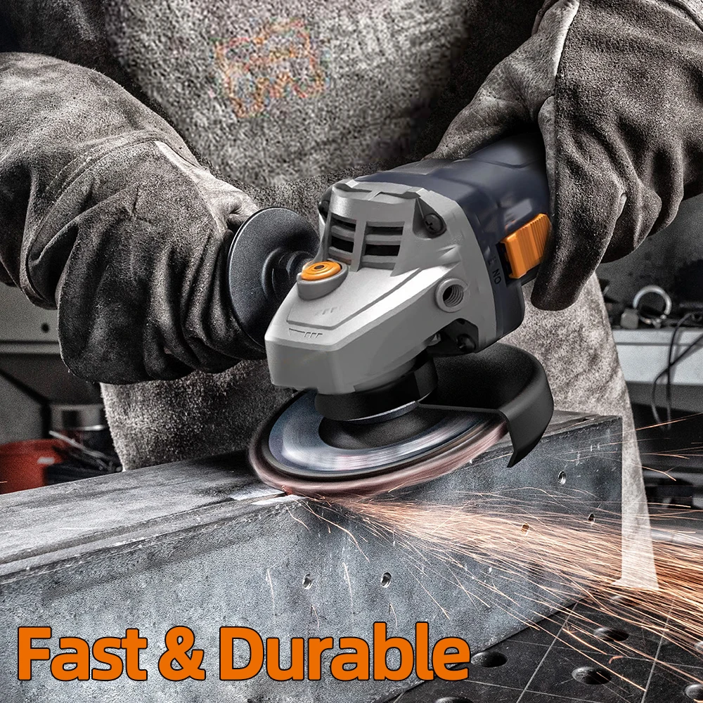 Variable Speed Ac Brushless Angle Grinder 6-speed Adjustment 5-inch ...