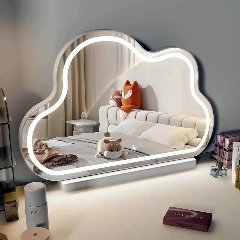 product high quality smart led touch makeup mirror anti fog bedroom light mirror for wall decoration-4