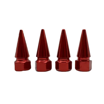 Aluminum alloy Personality Refitting Valve Cap Pointed Bullet Valve Caps Cars Motorcycle Bicycle Universal