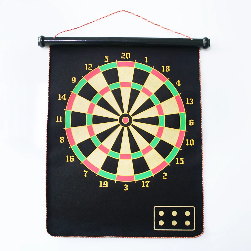 Двусторонняя магнитная древесная доска древесно-волокнистая плита с 6 дротиками