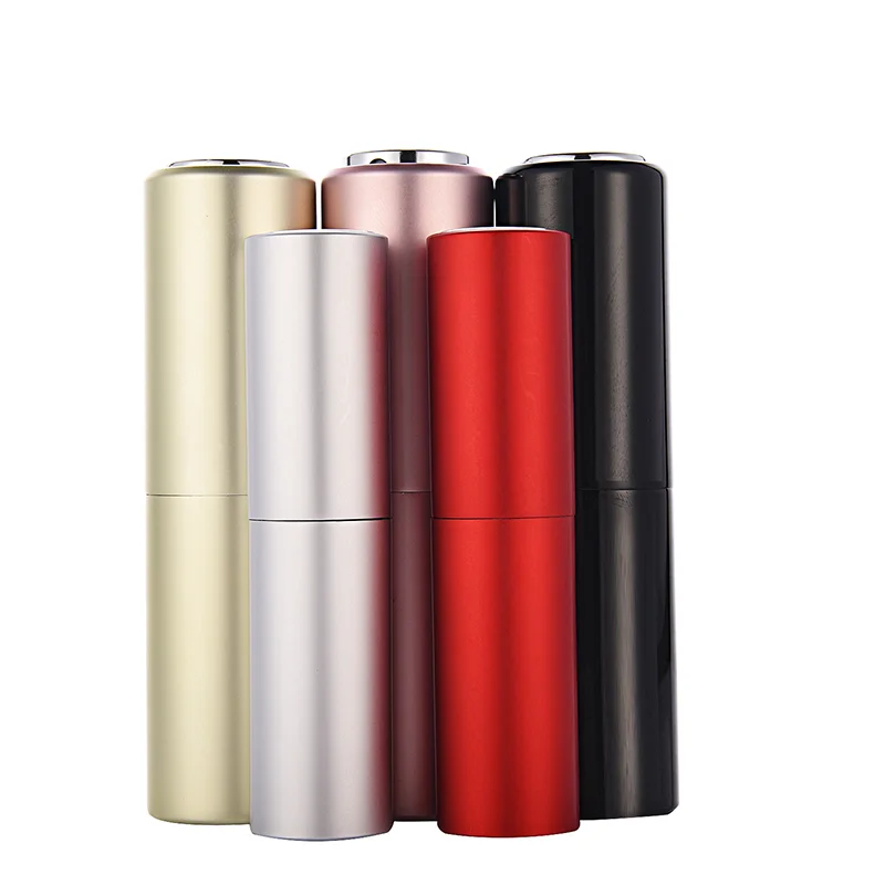 Travel Spray Bottle Custom Luxury Mini Pocket Size Refillable 8ml 10ml White Twist Perfume Round Atomizer Travel Cosmetic Spray Bottle